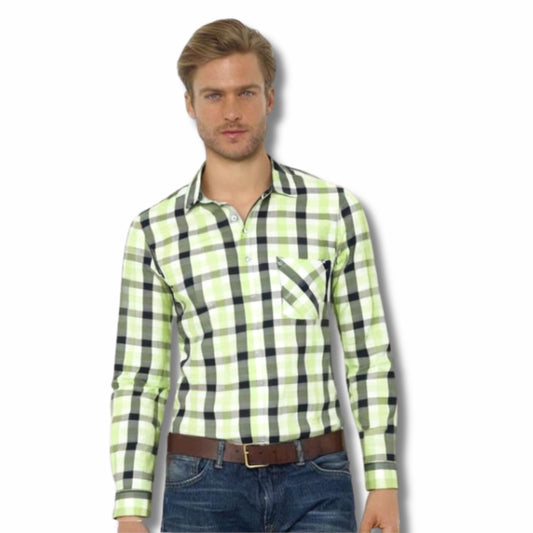 Cotton Checks shirt for men below 500