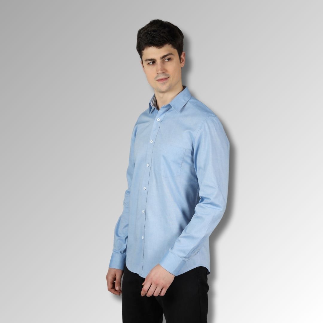 Mens formal blue shirt