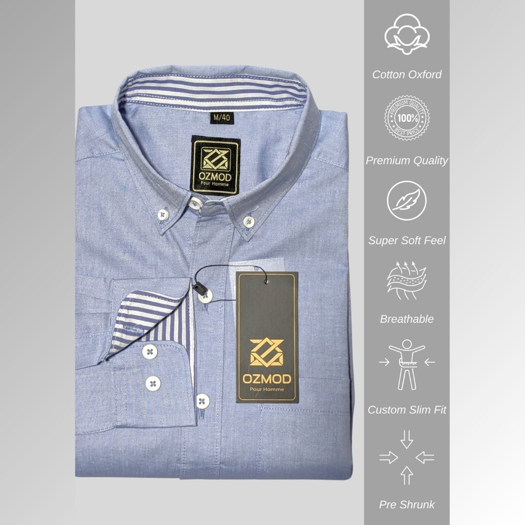 Cotton oxford mens shirt