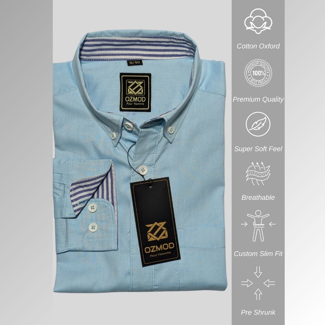 Cotton oxford mens shirt