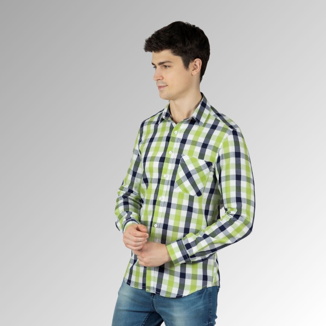Casual shirt for men in green