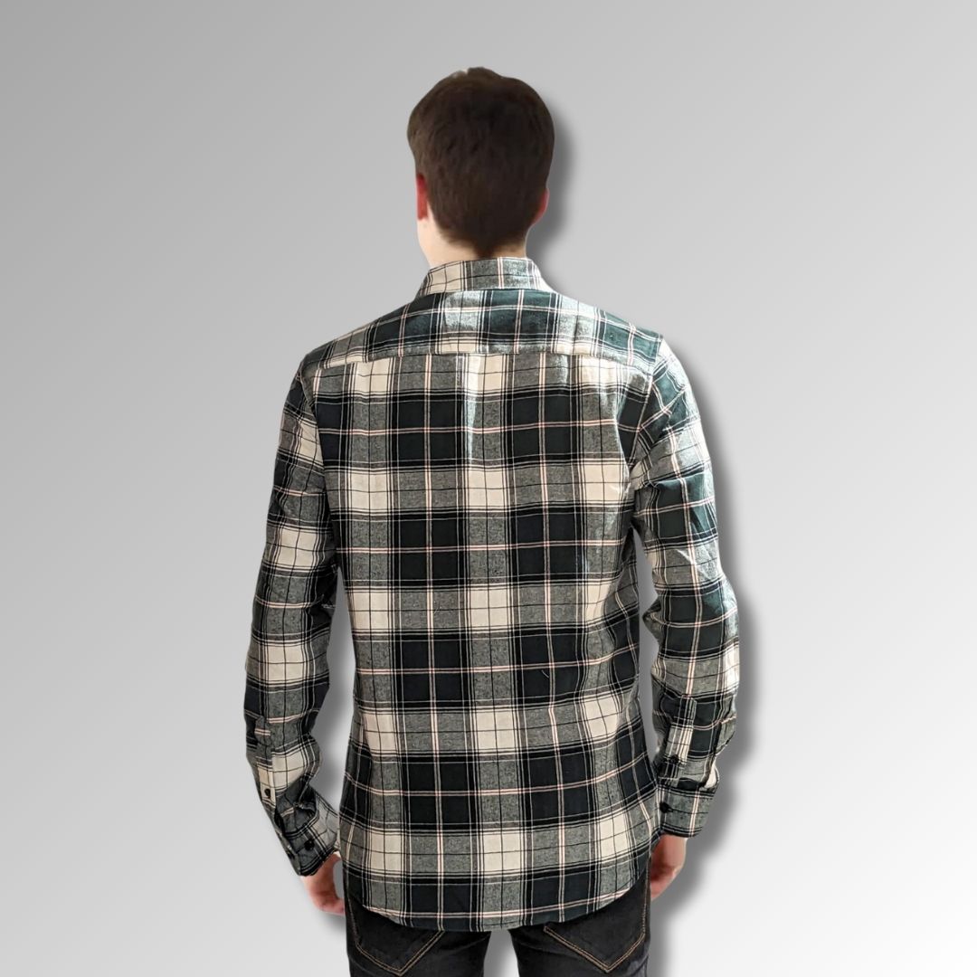 Green Flannel Checks Shirt For Men