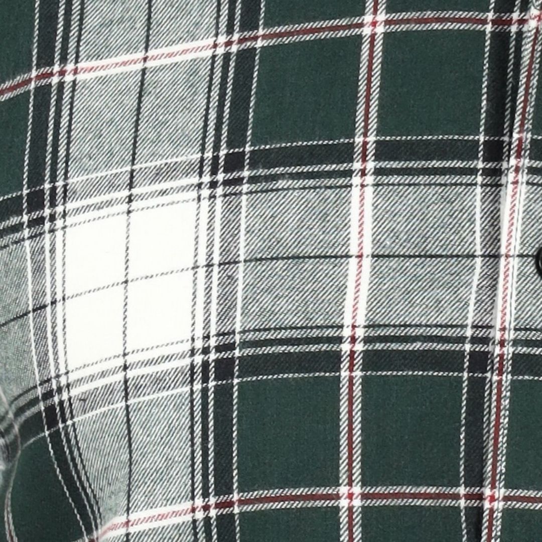 Fabric Swatch of Green Flannel Checks shirt For Me