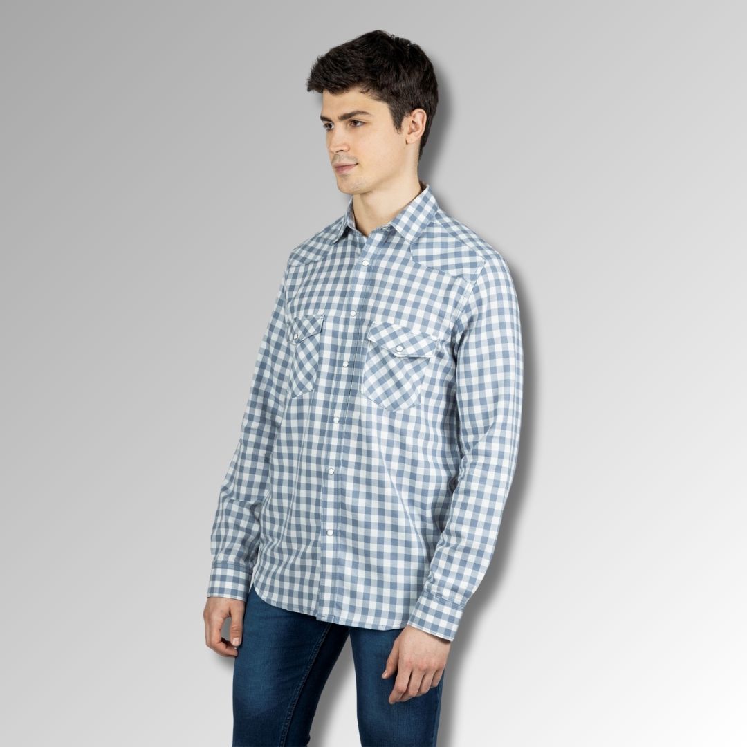 Grey Checks Mens Shirt