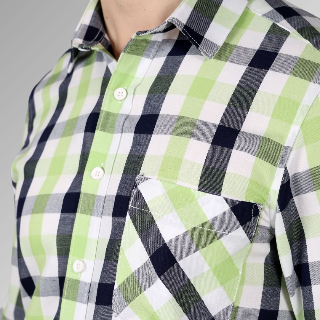Casual checks shirt for men