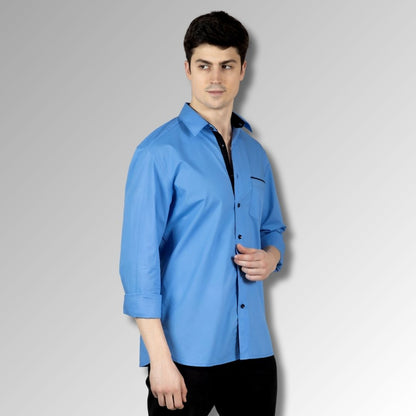 Bright Blue Mens  Shirt
