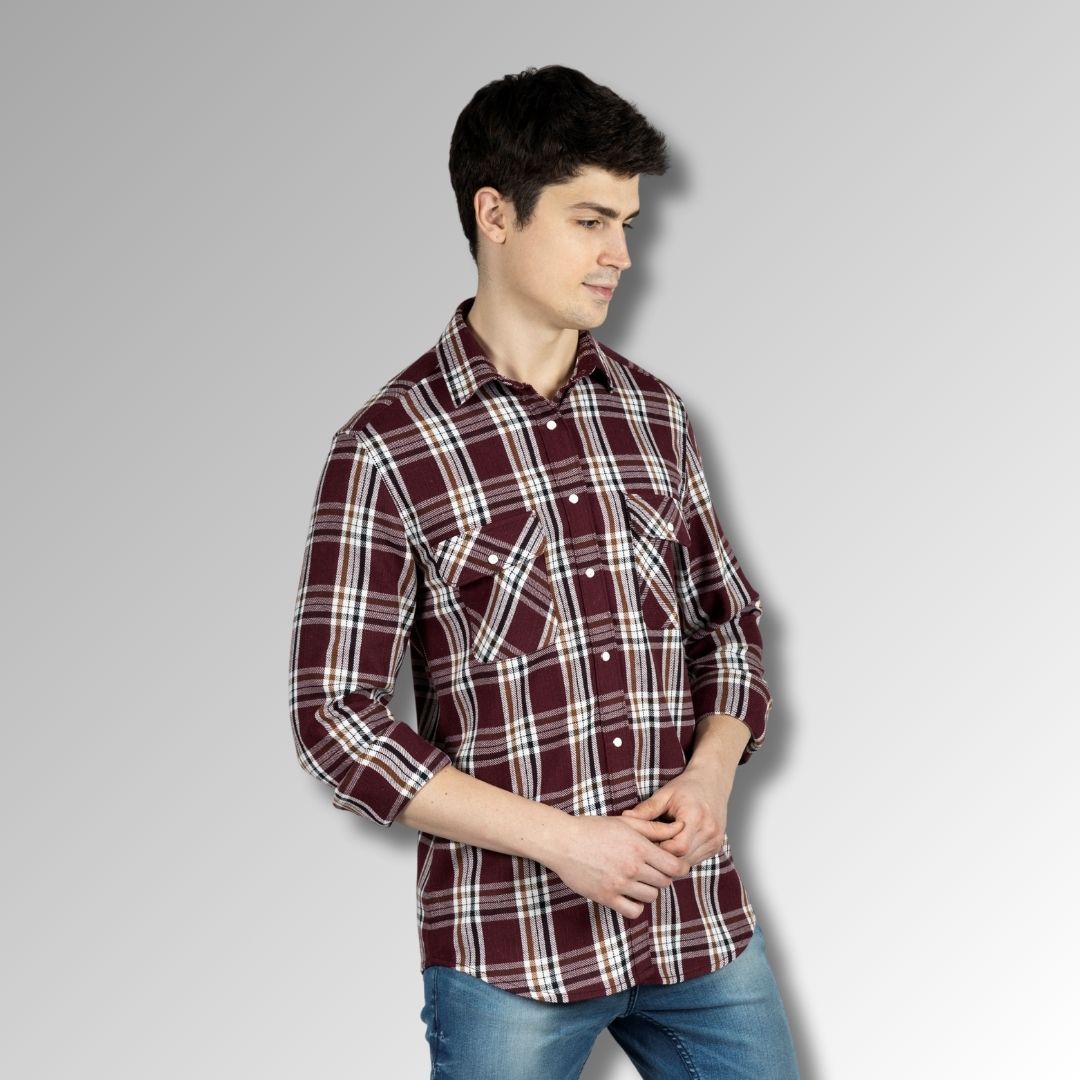 Red & white cheack  for men