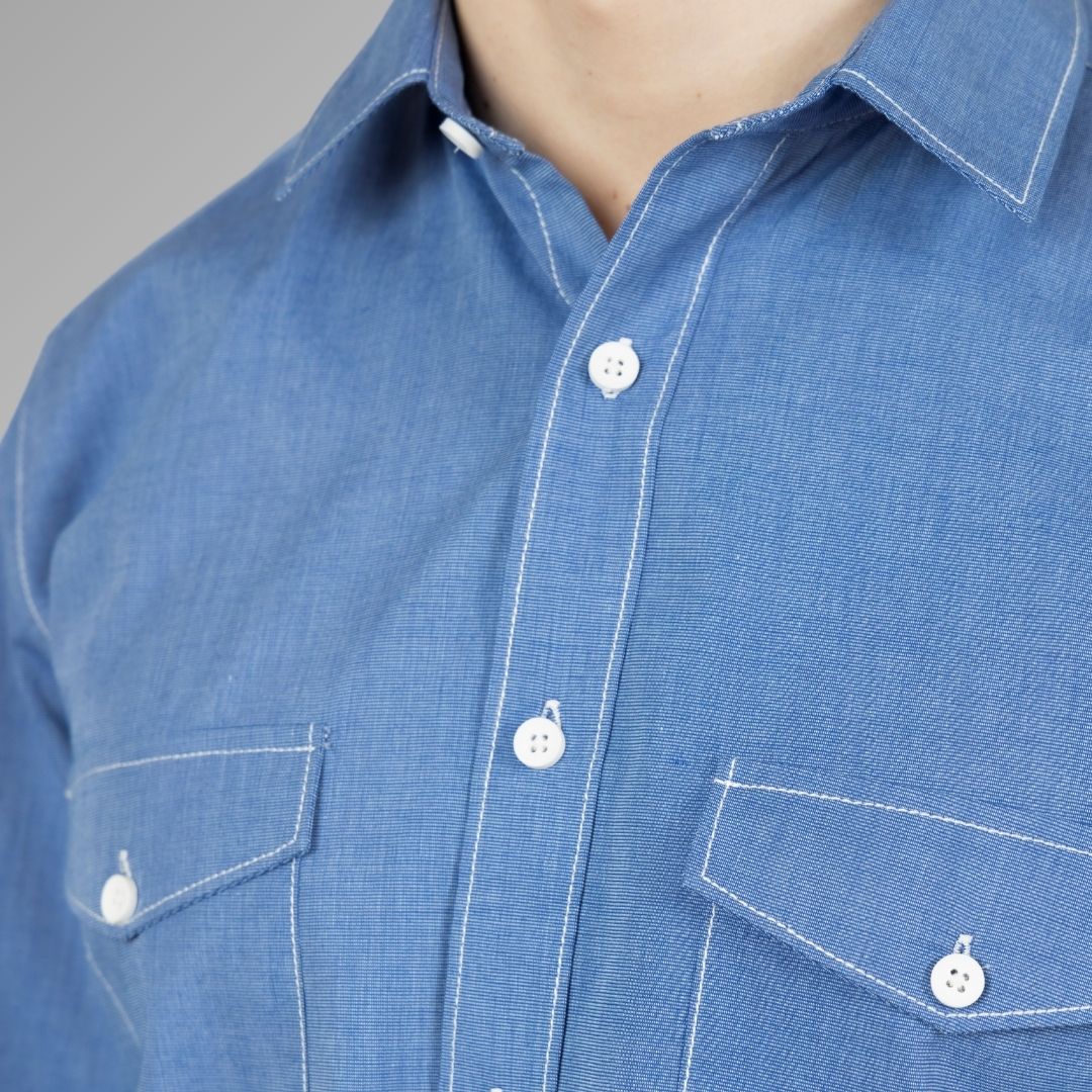 Blue casual shirt