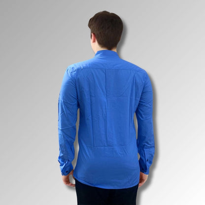 Electric blue mens  shirt