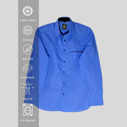 Blue shirt for work