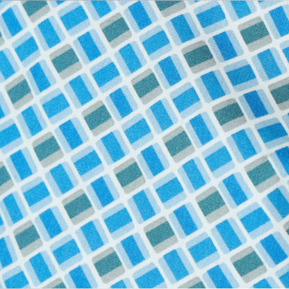 Fabric Swatch of  Blue Printed For  Men