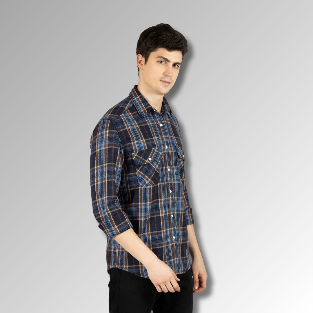 Checks shirt for men