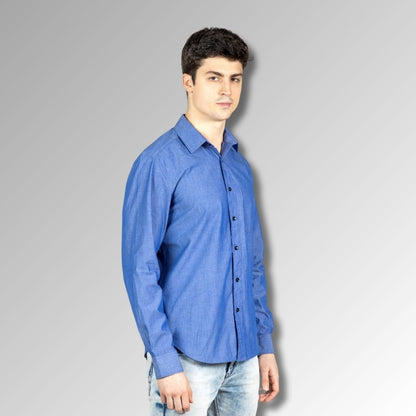 Bright Blue Mens  Shirt