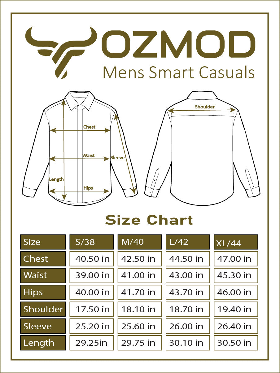 Mauve Shirt in Cotton with Button Down & Contrast Trim - OZMOD
