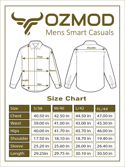 Mauve Shirt in Cotton with Button Down & Contrast Trim - OZMOD
